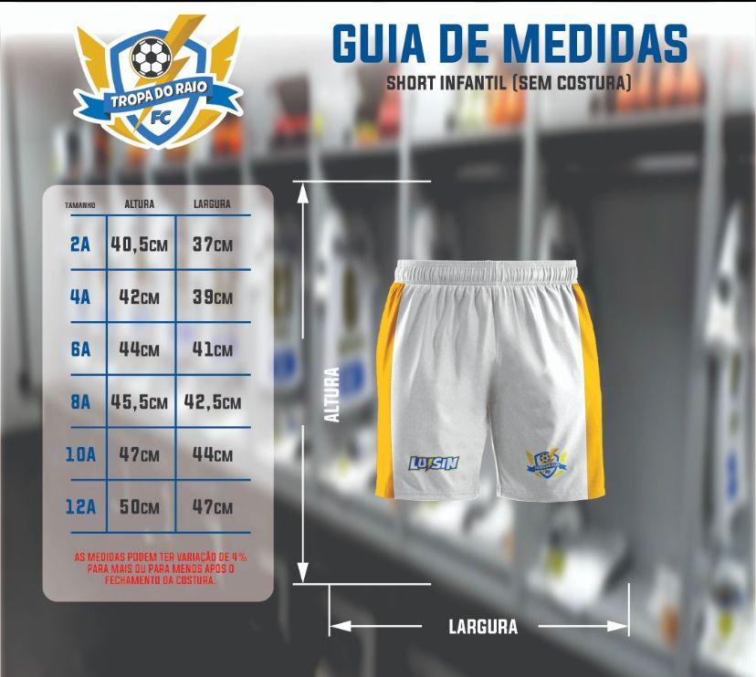 UNIFORME DOURADO COMPLETO