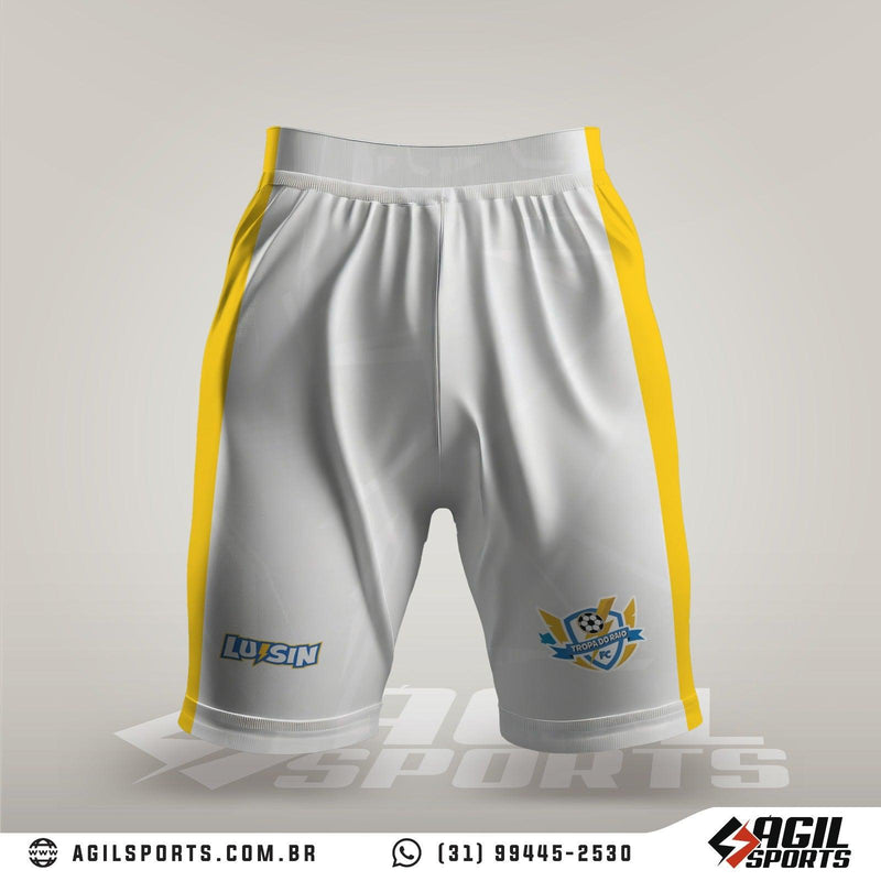 SHORT BRANCO / AMARELO